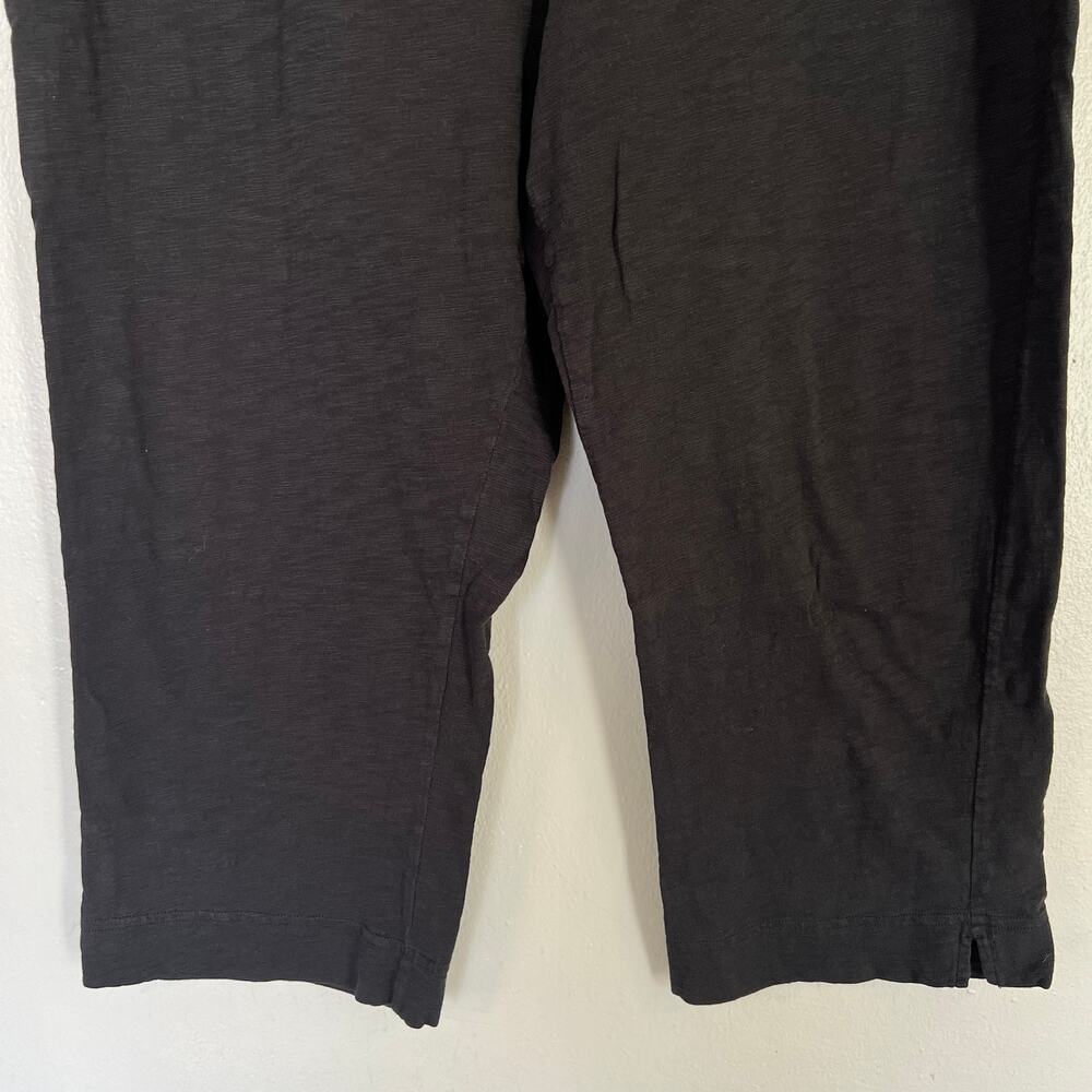 Escape Habitat Clothing Pants Women's XL Black Textured Cotton On The Go Capri - Picture 6 of 12